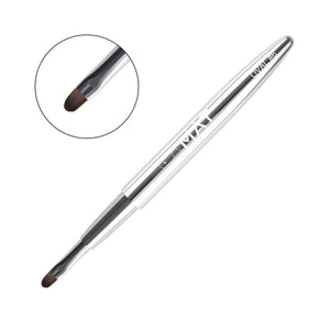 Retractable Metal Handle Brush Oval #6